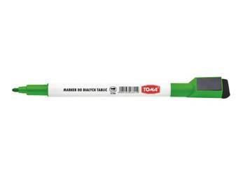 Marker suchościeralny z magnesem i gąbką ZIELONY TOMA