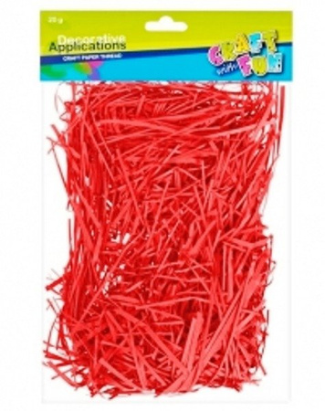 Wiórki papierowe sianko wypełniacz CZERWONE 20 g Craft with Fun