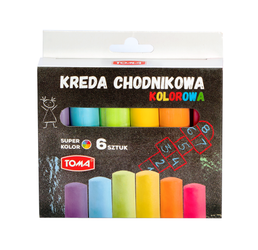 Kreda chodnikowa 6 kolorów TOMA