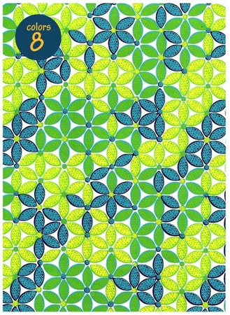 Papier bawełniany ozdobny EFEKT PASSION COLORS mix wzorów 1 arkusz happy color