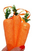 Marchewki styropianowe POMARAŃCZOWE BROKAT 3,5 x 17 cm 3 szt. Arpex