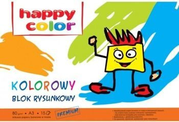 Blok rysunkowy A3 PREMIUM KOLOROWY happy color