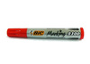 Marker permanentny ze ściętą końcówką czerwony BIC