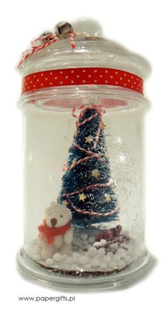 Choinka do bombki lub boxa ZIELONA 6,5 cm 2 szt. Craft with Fun