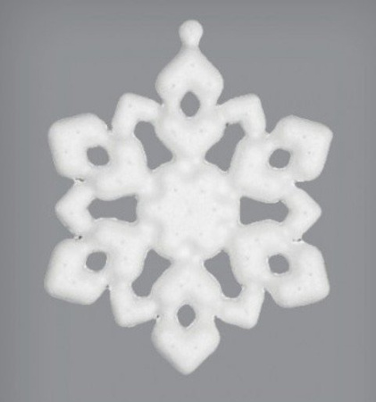 Płatek śniegu śnieżynka styropianowy 7,5 cm