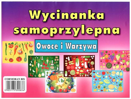 Wycinanka A4 samoprzylepna OWOCE I WARZYWA CORMORAN