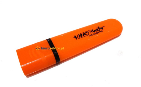 Zakreślacz POMARAŃCZOWY NEON Marking Highlighter FLAT BIC