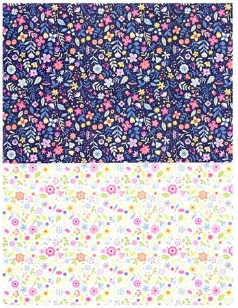 Blok z motywami A4 FLOWERS happy color