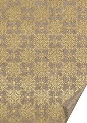 Papier do scrapbookingu jednostronny A4 ORNAMENTY ZŁOTE Heyda