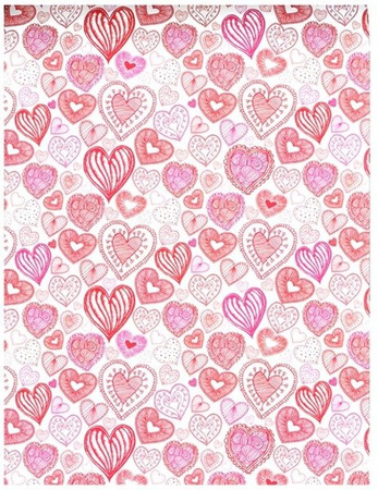 Papier do scrapbookingu jednostronny A4 LOVE zestaw (blok kreatywny) INTERDRUK