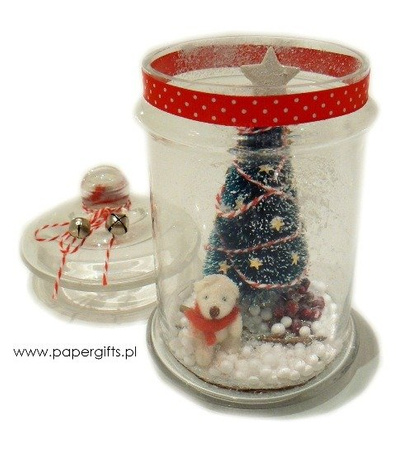Choinka do bombki lub boxa ZIELONA 4 cm 3 szt. Craft with Fun