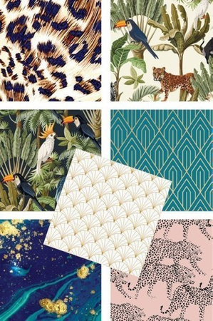 Papier do scrapbookingu jednostronny A4 ART DECO zestaw (blok kreatywny) INTERDRUK