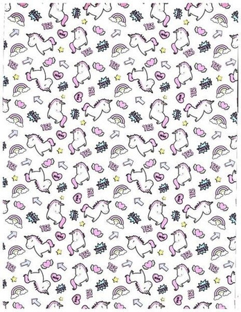 Papier do scrapbookingu jednostronny A4 JEDNOROŻEC UNICORN zestaw (blok kreatywny) INTERDRUK