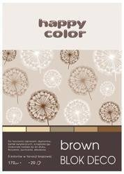 Blok Deco Brown A5 TONACJA BRĄZOWA happy color