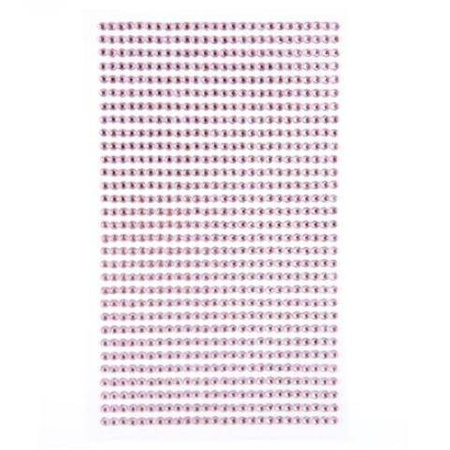 Kryształki samoprzylepne LIGHT PINK 3 mm 806 szt. dpCraft