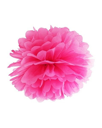 Pompon papierowy RÓŻOWY 25 cm PartyDeco