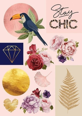 Papier do scrapbookingu jednostronny A4 ART DECO zestaw (blok kreatywny) INTERDRUK