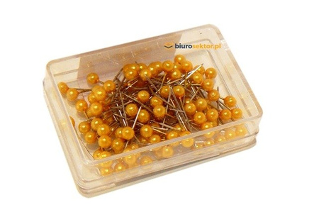 Szpilki perełki ZŁOTE 4 mm x 2,20 cm 100 szt. ALIGA