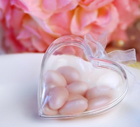 Bombka akrylowa SERCE 6 cm 2 szt. Arpex