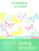 Blok Deco A4 SPRING happy color