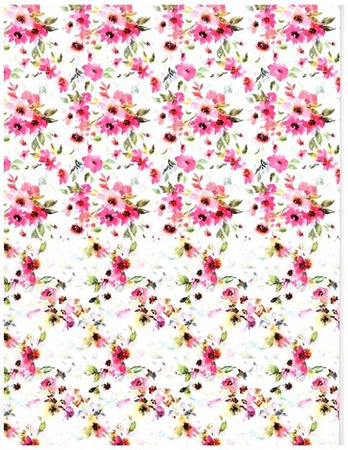 Blok z motywami A4 FLOWERS happy color