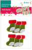 Skarpety na prezenty z filcu 6 szt. Craft with Fun