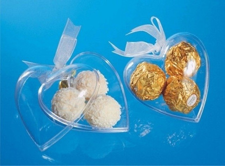 Bombka akrylowa SERCE 6 cm 2 szt. Arpex