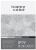 Blok Deco Grey A4 TONACJA SZARA happy color