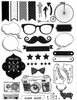 Papier do scrapbookingu jednostronny A4 BLACK&WHITE zestaw (blok kreatywny) INTERDRUK