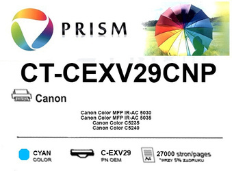 Toner do Canon C-EXV29 CYAN 27K PRISM