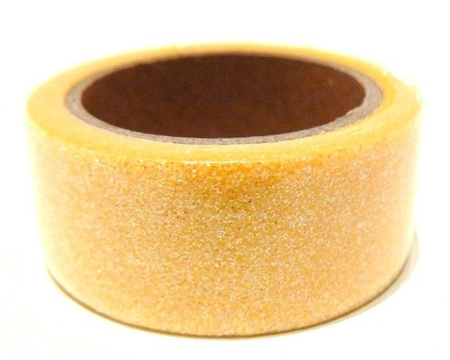 Taśma dekoracyjna samoprzylepna ŻÓŁTA brokatowa 1,8 cm 2 m Aliga