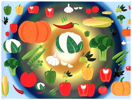 Wycinanka A4 samoprzylepna OWOCE I WARZYWA CORMORAN