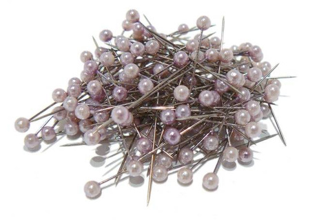 Szpilki perełki LAWENDA 4 mm x 3,50 cm 144 szt.