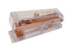 Zszywacz 20 kartek TRANSPARENTNY ROSE GOLD Interdruk