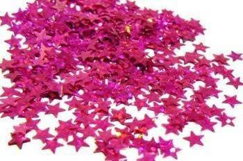 Konfetti gwiazdki 5 mm RÓŻOWE 12 g Kalina