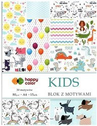 Blok z motywami A4 KIDS happy color