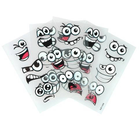Naklejki śmieszne tatuaże na pisanki 24 szt. Arpex