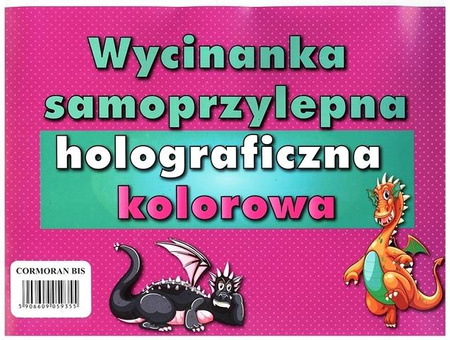 Wycinanka A4 samoprzylepna HOLOGRAFICZNA mix kolorów CORMORAN