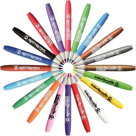 Marker pigmentowy wodny z pędzelkiem BRĄZOWY Artline Decorite Brush Shachihata