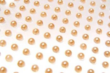 Perły samoprzylepne 3 mm CREME CARAMEL 500 szt. Dixi Craft