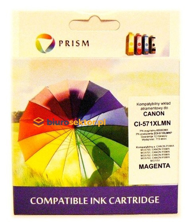 Tusz do Canon CI-571XLMN (0333C001) magenta PRISM