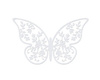 Motyl wycinanka z papieru 4 x 6,5 cm 10 szt. PartyDeco