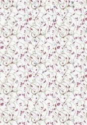 Papier do scrapbookingu jednostronny A4 SERDUSZKA RÓŻOWY Heyda