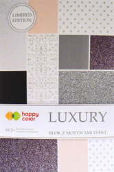 Blok z motywami EFEKT LUXURY happy color