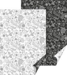 Papier do scrapbookingu dwustronny B2 50 x 70 cm KWIATY Heyda