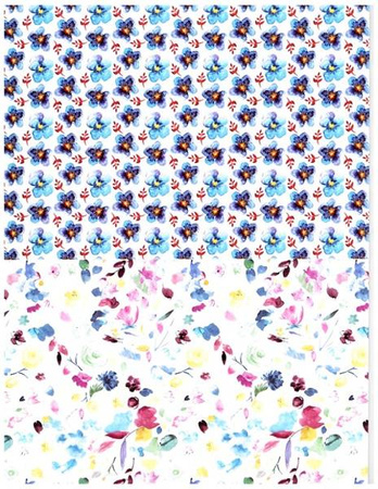 Blok z motywami A4 FLOWERS happy color