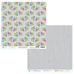 Papier do scrapbookingu dwustronny 30,5 x 30,5 cm FLORAL MARKET 02 dpCraft