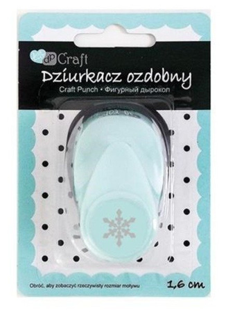 Dziurkacz ozdobny 1,6 cm ŚNIEŻYNKA dpCraft