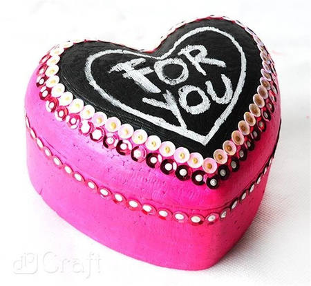 Szkatułka styropianowa SERCE dpCraft