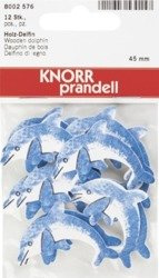 DELFIN drewniany 4,5 cm 12 szt. KNORR prandell